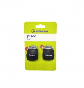 Pisca Sinalizador Diant/Tras para Bicicleta 3 Funções Preto