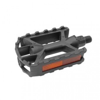 Pedal Bike Nylon 1/2 Rosca Fina C/Refletor