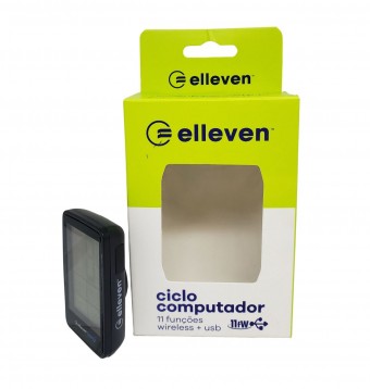 Velocimetro Bike Elleven Ciclo computador 11 Funções wireless+Usb