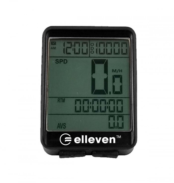 Velocimetro Bike Elleven Ciclo Computador 11funções C/Fio